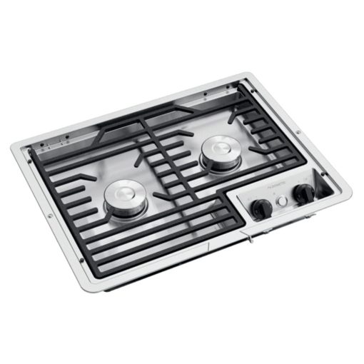 Dometic DROP-IN COOKTOP - Cocina de Dos Quemadores Hierro Fundido/Rejilla de Alambre Plano - Estufa para RV y Cocinas de Exterior