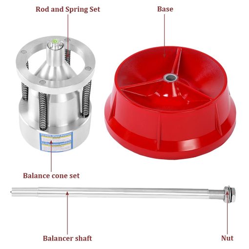 Equilibrador de Ruedas de Burbujas Portatil, Maquina Equilibradora de Neumaticos Profesional Pesada para Rines de Neumaticos de Coches y Camiones con Nivel de Burbuja - Imagen 4