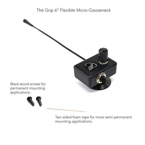 Microfono de cuerpo Myers Pickups Goat Skin Bodhran con cuello de ganso flexible de 6 pulgadas - Imagen 6