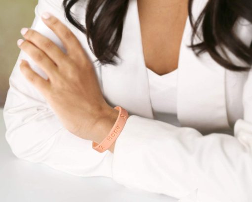 50 Pack Pulseras de Silicona Color Durazno - Pulseras de Goma de Color Durazno para Concienciacion sobre el Cancer de Endometrio y Cancer de utero - Imagen 5