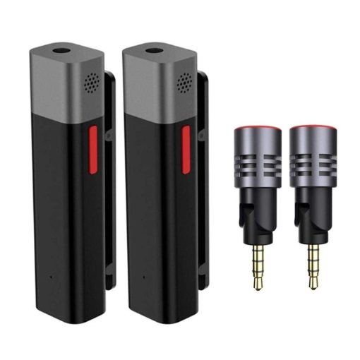 SabineTek Official SmartMike+ con Pro Bundle Professional Kit - Sistema de Microfono Inalambrico Bluetooth (SmartMike+ Negro *2 + Microfono Unidireccional *2)