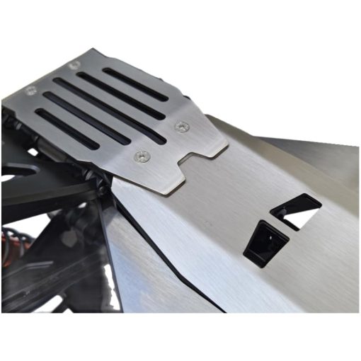 Proteccion de Chasis de Acero Inoxidable para Frontal, Central y Trasero Skid Plate 5pcs para Traxxas 1/6 XRT Monster Truck 8S #78086-4 - Version Hueca - Imagen 4