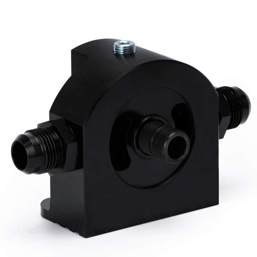 Kit de reubicacion de filtro de aceite de aluminio billet Hypertune Adaptador de manguera trenzada de aceite AN12 Bloqueo 1/8NPT Adaptador 13/16"-16 3/4"-16 M22*1.5 - Imagen 3