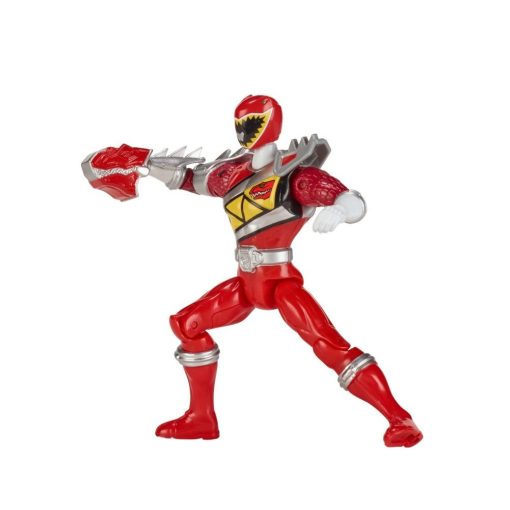 Power Rangers Dino Super Charge - Figura de Accion del Ranger Rojo de Dino Steel de 5 pulgadas