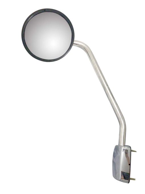Espejo de capo de acero inoxidable de reemplazo para lado del conductor, Compatible con Kenworth T680 Peterbilt 579 587 - Imagen 2