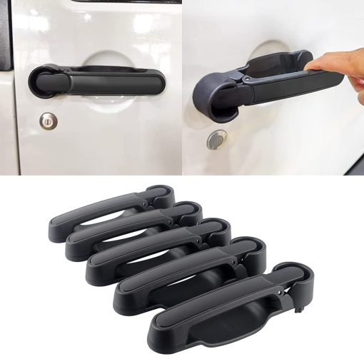 Kit de Manijas de Puerta y Manija de la Porta Trasera para Jeep Wrangler JK JKU 2007-2018 Sin Necesidad de Presionar el Boton de Liberacion 5 Piezas