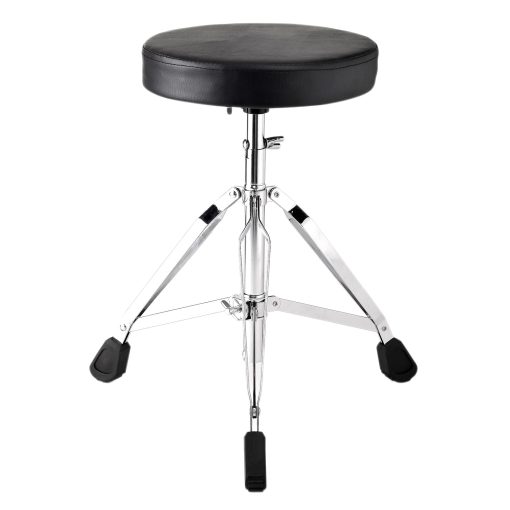 G Ganen Taburete de bateria acolchado grueso plegable con altura ajustable sin deslizamiento en negro