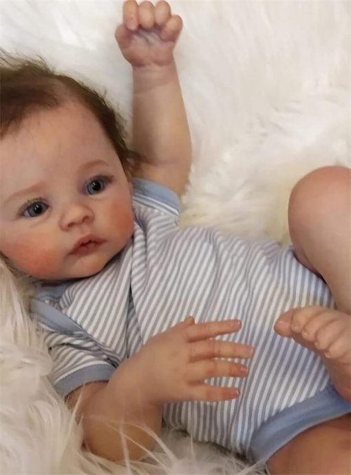 Munecas renacidas realistas para ninas de 20 pulgadas con cuerpo suave y aspecto realista regalo de munecas de bebe de la vida real en caja de regalo para ninos de 3 anos en adelante - Imagen 3