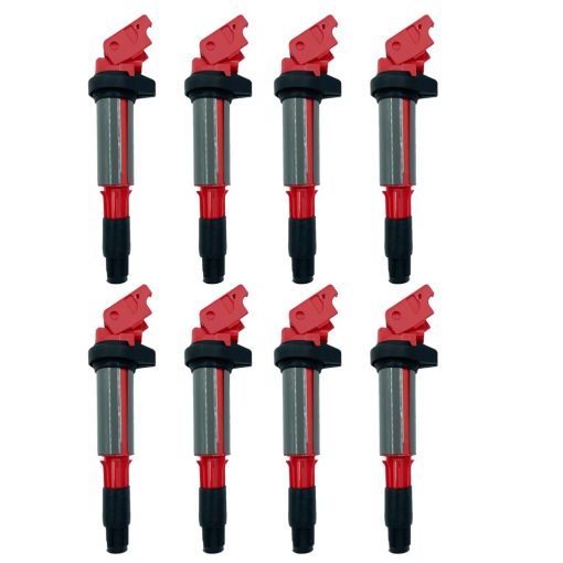 8PCS ARKAUTO BOBINA DE ENCENDIDO DE ALTO RENDIMIENTO ARK-IG522-R UF522 12131712219 PARA BMW 545i 550i 645Ci 650i 745i 745Li 750i 750Li Alpina B7 X5 4.5 4.8 V8 E53 E60 E61 E63 E64 E65
