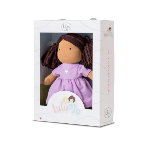 Muneca Lulujo | 10 pulgadas| Calidad heredada| Finos detalles artesanales y trabajo manual detallado| Estilo Waldorf (Mimi)