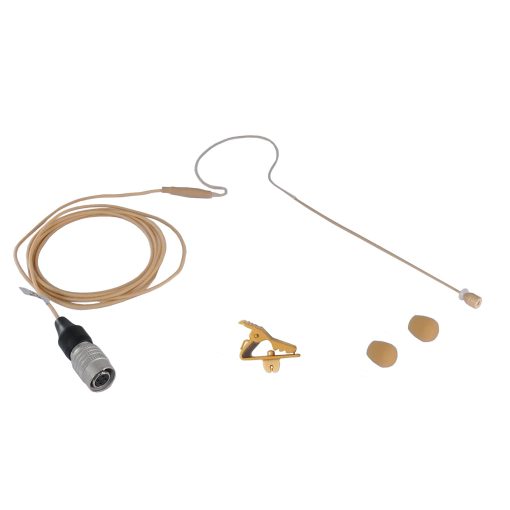 Rannsgeer Mini Auricular Microfono Reemplazo Gancho para Audio Technica Sistema Inalambrico (Tan)