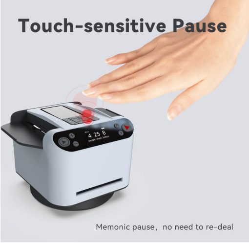 Barajadora automatica y maquina repartidora 2 en 1 Chudeilo, baraja 2 naipes, rotacion de 360? con control remoto inalambrico, ideal para Poker, UNO, Texas Hold'em, regalo para entusiastas de los juegos de casino - Imagen 6