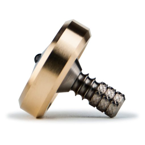 Trompo Premium DjuiinoStar, Collar de Laton con Vastago de Titanio, 8-10 Minutos, Juguete de Escritorio de Precision DST-814R - Imagen 5