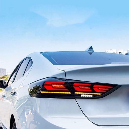 Luces Traseras LED Ingenuity Time Para Hyundai Elantra 2017 2018 Animacion de Encendido Senal de Giro Secuencial Ensamble de Lampara Trasera (No Compatible con Elantra 2019) (Ahumado) - Imagen 6