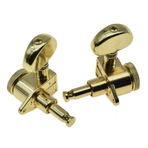 Clavijas de Bloqueo Wilkinson 3x3 Estilo ROTO para Guitarra Tamano Completo Clavijas de Afinacion de Bloqueo Llaves de Afinacion para Guitarras Les Paul de EE. UU. o Acusticas Oro - Imagen 5