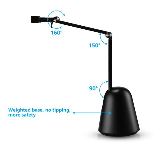 Luces de Piano ESCENA para Piano Vertical, 12W Profesional Led de Cuidado Ocular con Atenuacion Automatica, 3000K-6000K, Temporizador de 2H CRI 95, Luz de Soporte para Musica Regulable, Base Estable, Certificado ETL, Negro - Imagen 5