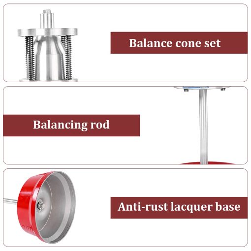 Equilibrador de Ruedas de Burbujas Portatil, Maquina Equilibradora de Neumaticos Profesional Pesada para Rines de Neumaticos de Coches y Camiones con Nivel de Burbuja - Imagen 6