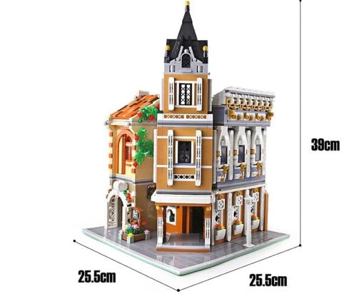 Set de bloques de construccion de edificio modular de dos pisos de General Jim's Corner Flower Shop and Cafe con 3036 piezas - Modelo arquitectonico de bloques de construccion con accesorios - Imagen 7
