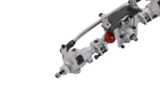 Ejes Delanteros y Traseros de Aleacion de Aluminio Universal 1:10 para Axial SCX10 II RC Crawler Truck Car Upgrades (Plata) - Imagen 6