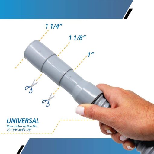 Manguera de drenaje flexible para lavadora de repuesto (6 pies) - Gancho largo - Se adapta a 1", 1 1/8" y 1 1/4" - Imagen 2
