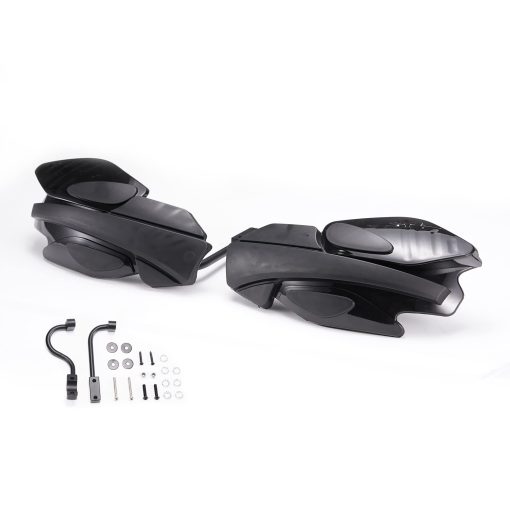 A & UTV PRO Sportsman Handguards, Protector de cepillo de mano/guardia de viento con kit de montaje compatible con Polaris ATV Sportsman Accessories, Reemplazar OEM# 2876846, Negro, 2 piezas
