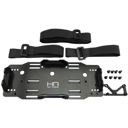 Hot Racing AON126X01 Soporte de Bateria de Aluminio con Bandeja de Chasis y Montaje de Receptor 6s 8s