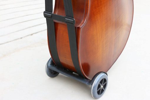 Carrito portatil para contrabajo vertical Vetimobato con ruedas para transportar cuerdas de bajo de tamano 1/10 a 4/4, funciona en interiores y exteriores (carrito con almohadilla suave de 3M) - Imagen 7