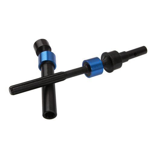 6Pcs Vgoohobby Eje de Transmision de CVD de Acero Duro Delantero Trasero Piezas de Actualizacion Compatible con Traxxas E-Revo 2.0 VXL 86086-4 1/10 Coche de RC (Azul) - Imagen 3