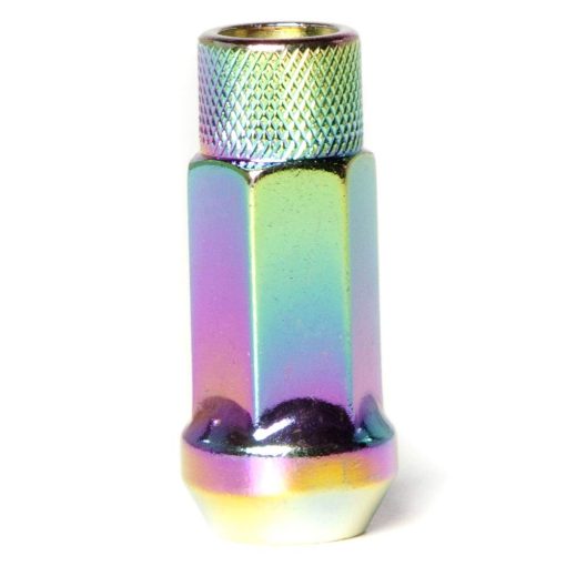 Tuerca de seguridad abierta de acero forjado de Circuit Performance para ruedas personalizadas: 12x1.25 Neo Chrome - Juego de 20 piezas + Herramienta - Imagen 2