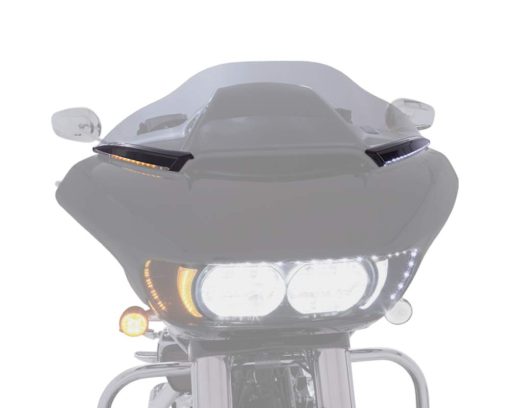 Recorte de Parabrisas Iluminado con Luces LED Horizon (Negro) para Road Glide - Imagen 2