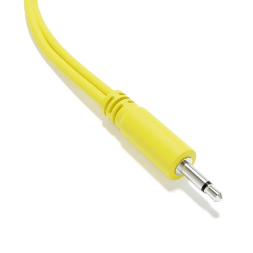 ExcelValley - Paquete de 5 - Cable Divisor Mono en Y - TS 3.5mm 1/8" Eurorack Sintetizador [Amarillo] - Imagen 4