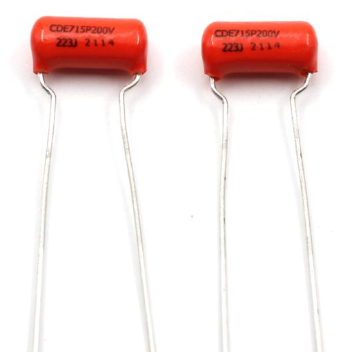 (4x) Potenciometros de audio Bourns 500K SHORT SPLIT Shaft + (2x) Capacitores Orange Drop .022uf - Para Guitarra Electrica - Imagen 4