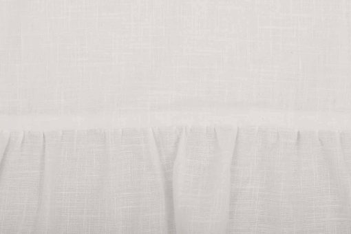 Colcha de cama con volantes Piper Classics Elizabeth, tamano King, Con faldon en 3 lados, Blanco Suave Antiguo, Ligera, Estilo Granja Rustica - Imagen 6