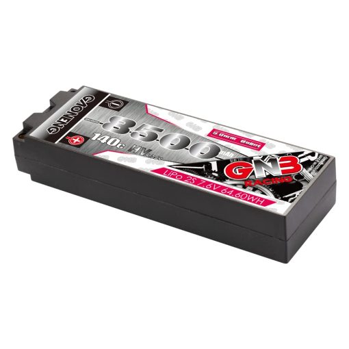 Bateria de Lipo GAONENG GNB 7.4V 2S 140C 8500mAh con Estuche Rigido y Conector de Estilo Dean para Modelos Hobby RC Dispositivos Electricos RC Serpent 4 X 4 Fuera de Carretera y en Carretera Coche RC
