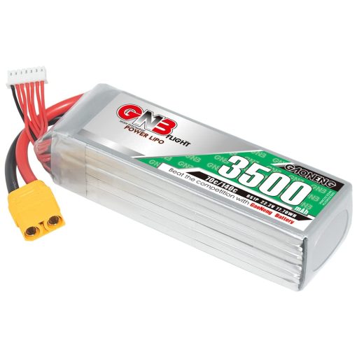 Bateria LiPo GAONENG GNB 6S 3500mAh 22.2V 70C 140C XT90 Alta Descarga C Rating Rendimiento para Helicopteros de Tamaño 600mm a 700mm, Drones RC, Barcos RC, Pasatiempos RC