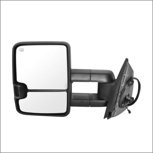 Espejos de Remolque de Repuesto Perfit Zone para CHEVROLET Silverado SIERRA 2007-2014, CON CALEFACCIoN, SEnAL aMBAR, Lampara de Claridad, CROMADO (CONJUNTO DE PARES) - Imagen 2