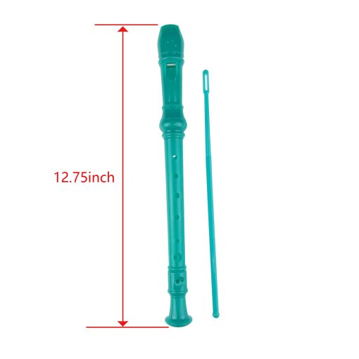 Flautas dulces descant soprano Miokun 9 Pack ABS, estilo aleman, 8 agujeros con varilla de limpieza, bolsa de almacenamiento negra (paquete de 9, multicolor) - Imagen 2