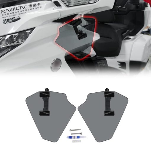 Deflector de aire superior Panical L&R Clear Air Management para guardamanos con espejos y kit de montaje para Honda Gold Wing GL1800 F6B 2018-2023 Instalacion no destructiva