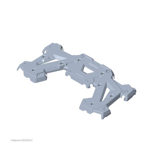 Ensamblaje de Parrilla Trasera de ATV Polaris, Negro Brillante, Pieza OEM Genuina 2635059-070, Cantidad 1