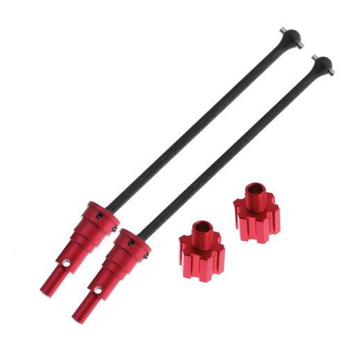 Eje de transmision CVD XMAXX +10mm HappyPark 7750 para 1/5 X Maxx 8S Delantero y trasero, piezas de actualizacion de la serie X-Maxx 6S (Negro), YWH0025 - Imagen 4