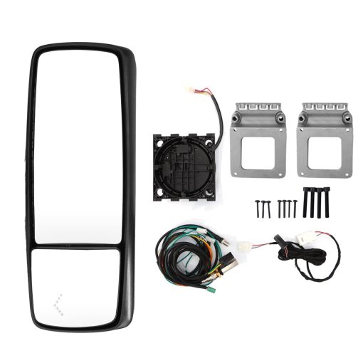 Espejo de puerta SEPEY para Volvo VNL, Espejo de puerta cromado con calefaccion con senal de giro para camiones Volvo VNL 670 780 630 730 860, lado del conductor - Imagen 2