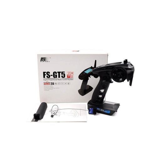 Control remoto Flysky FS-GT5 2.4G de 6 Canales para Coche Barco RC con Receptor FS-BS6 - Imagen 9