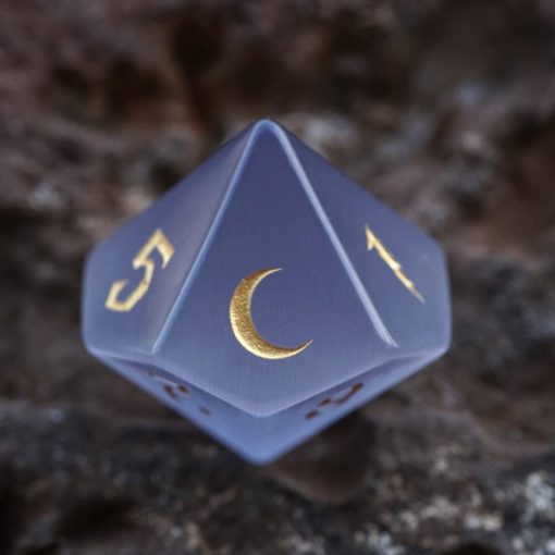Conjunto de Dados DND LANGWEI de 7 Piezas en Bonito Gris opalo para Juegos de Mesa, TRPG, Dungeons and Dragons - Imagen 2