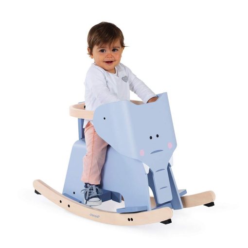 Elefante Mecedora Janod - Juguete Clasico de Madera para Montar - Edades 1+ - J08024 - Imagen 6