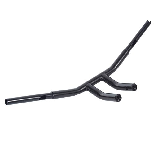 Manillar en T de 10'' de Altura 1-1/4'' para Harley 96-17 Sportster Dyna Softail Negro Brillante - Imagen 3