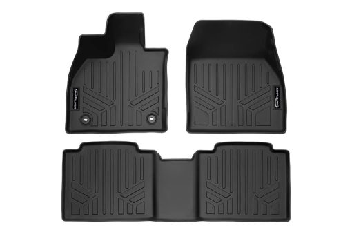 Juego de alfombrillas de piso SMARTLINER a medida en negro para Subaru Solterra EV 2023-2024 - Imagen 5