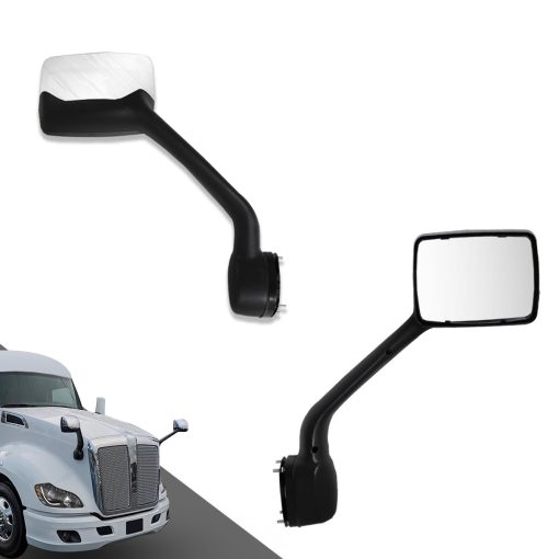 Espejo de capo cromado Sterlix para espejo de puerta Kenworth T680 Reemplazo del lado derecho del pasajero RHD Accesorios para espejos T680