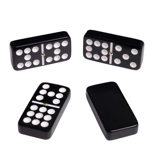Set de Domino Grande Doble 9 de Silverman & Co. - Estuche Morado - Imagen 5