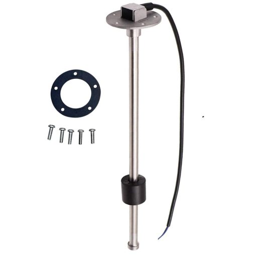 AODITECK 240-33 ohms 14"(360mm) Unidad de Envio de Combustible Marino para Barco Camion Coche Vehiculo Unidad de Envio de Combustible Unidad de Nivel de Combustible Indicador de Combustible Unidad de Envio de Agua Sensor de Nivel de Agua