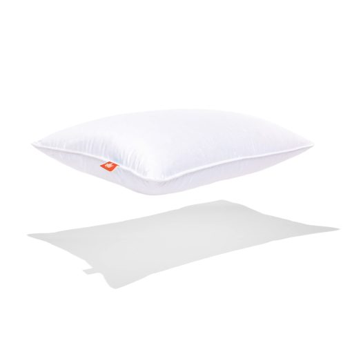 Almohada para dormir de plumas y plumon blanco de poder de relleno medio 625 Queen Size - Funda de 500 hilos 100% algodon - Hecho en Canada - Imagen 3